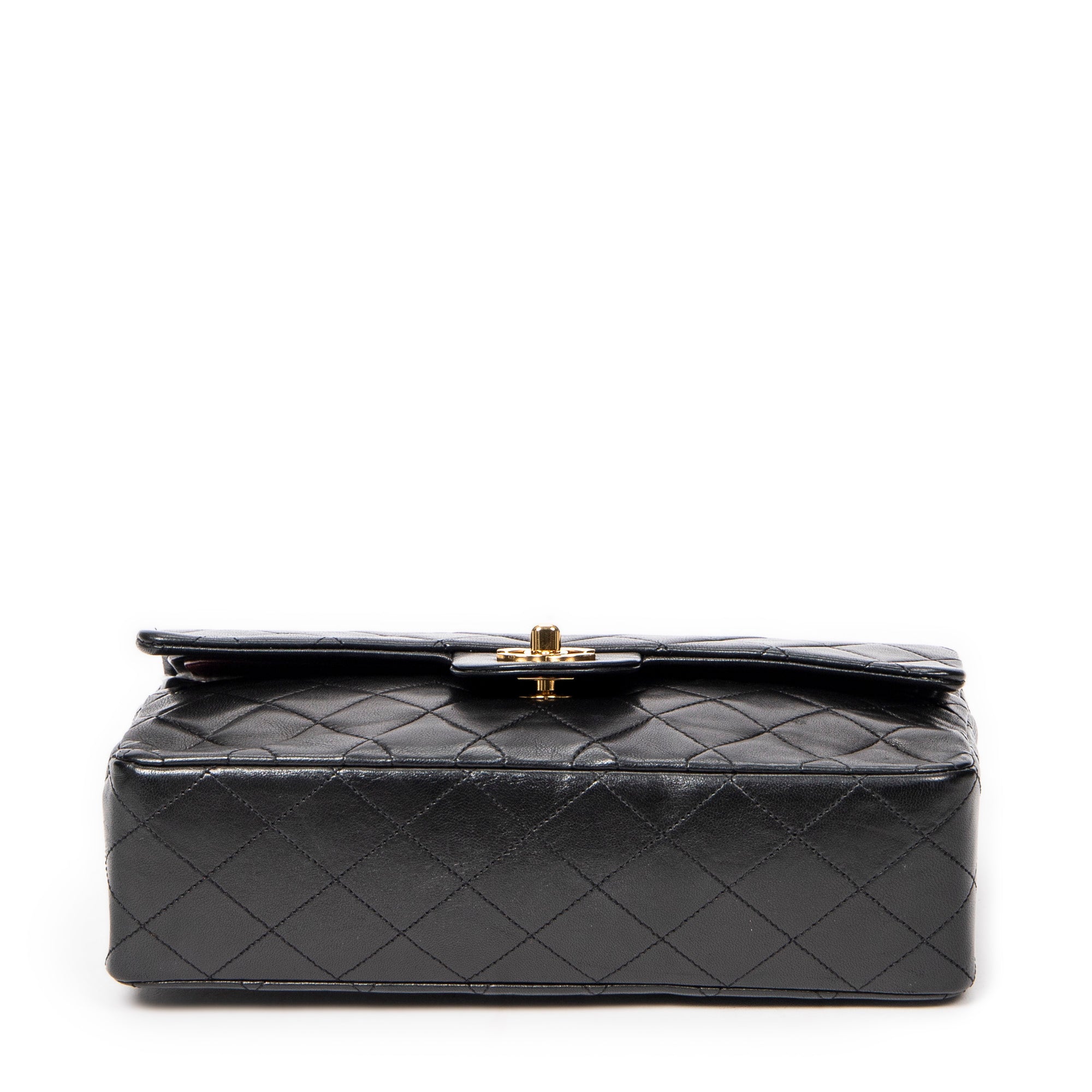 Shoulder Bag Classic Double Flap 26 Black Quilted Lambskin Leather