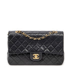 Shoulder Bag Classic Double Flap 26 Black Quilted Lambskin Leather