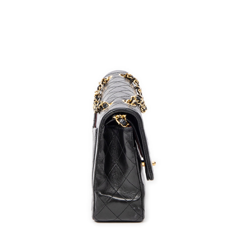 Shoulder Bag Classic Double Flap 26 Black Quilted Lambskin Leather