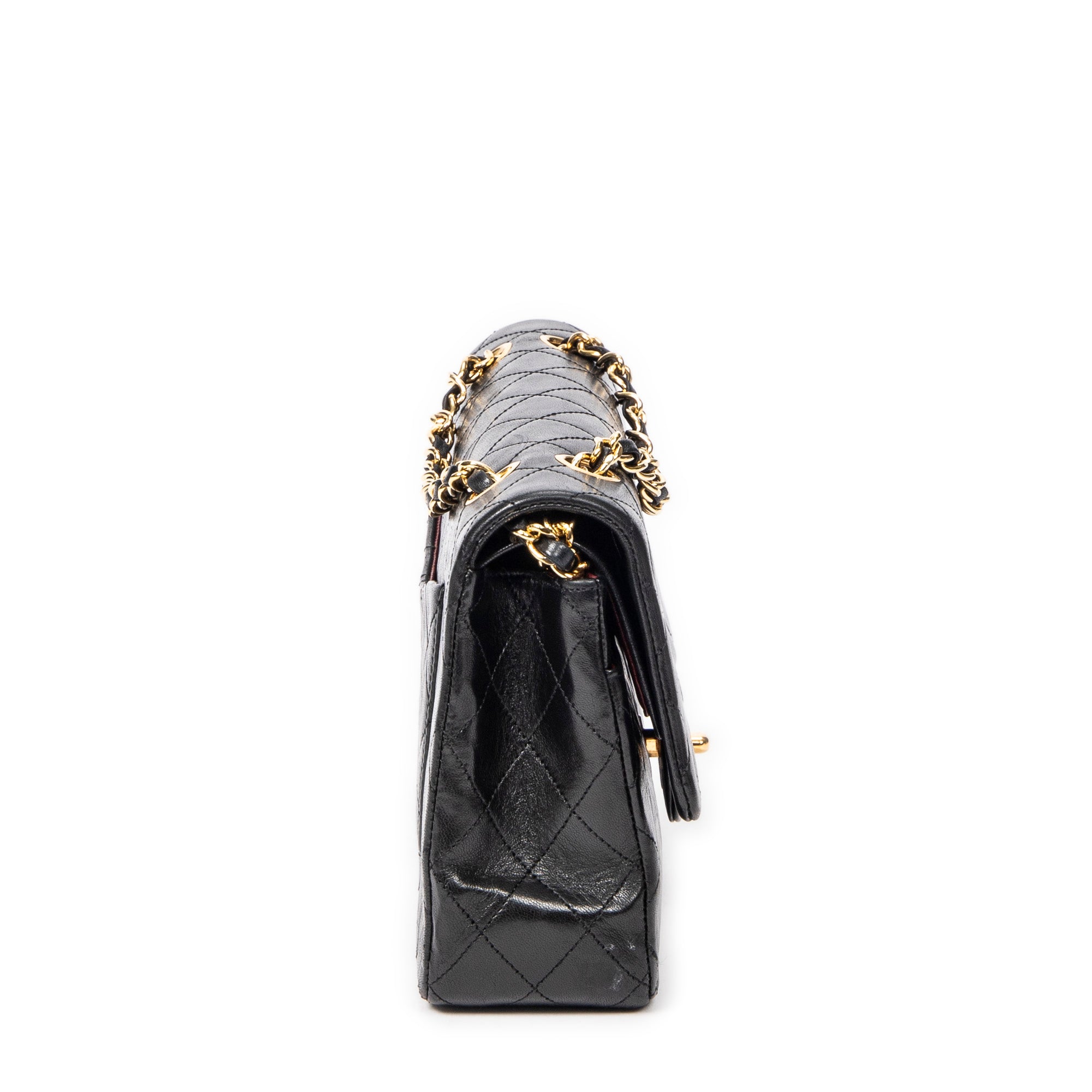 Shoulder Bag Classic Double Flap 26 Black Quilted Lambskin Leather