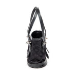 Handbag Mini Bucket Black Monogram Satin
