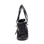 Handbag Mini Bucket Black Monogram Satin