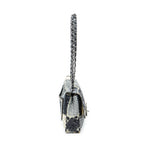Shoulder Bag Ltd. Ed. Patchwork Jumbo Single Flap Black Patchwork Resin Canvas