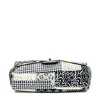 Shoulder Bag Ltd. Ed. Patchwork Jumbo Single Flap Black Patchwork Resin Canvas