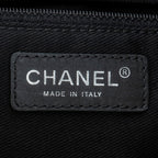 Shoulder Bag Ltd. Ed. Patchwork Jumbo Single Flap Black Patchwork Resin Canvas