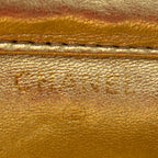 Shoulder Bag Vintage Micro Mini Chain Crossbody Gold Quilted Lambskin Leather