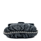Shoulder Bag Chain Around Flap Black Quilted Calfskin Leather