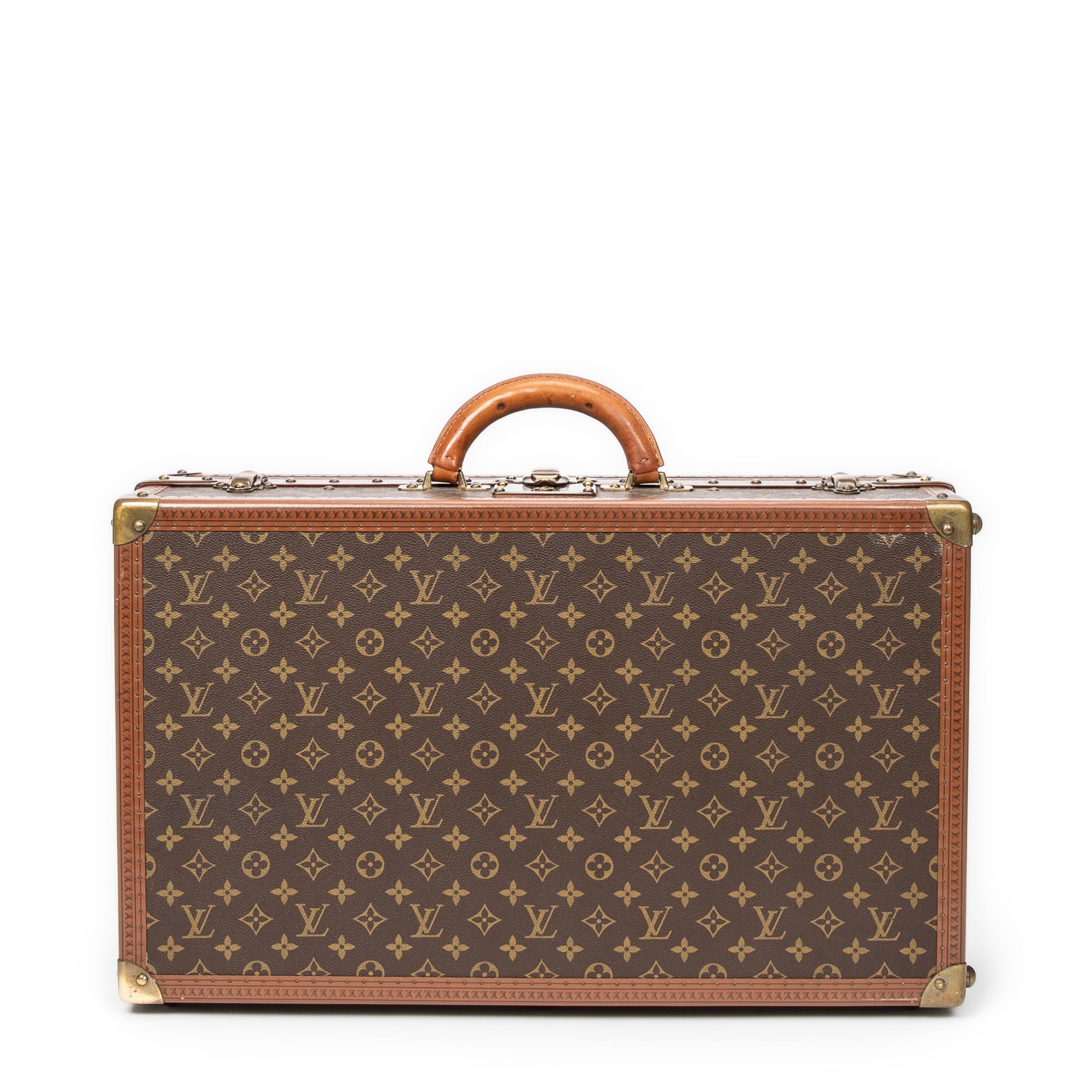 Travel Bag Vintage Gemine Trave Case Trunk for Shoes Brown Monogram Canvas