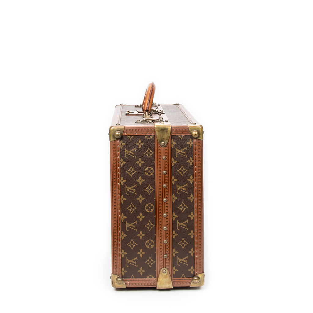 Travel Bag Vintage Gemine Trave Case Trunk for Shoes Brown Monogram Canvas