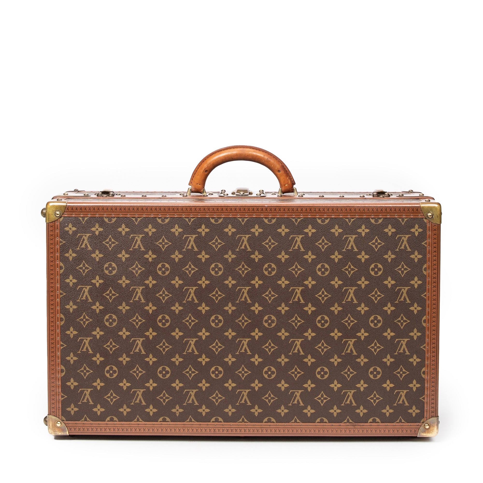 Travel Bag Vintage Gemine Trave Case Trunk for Shoes Brown Monogram Canvas