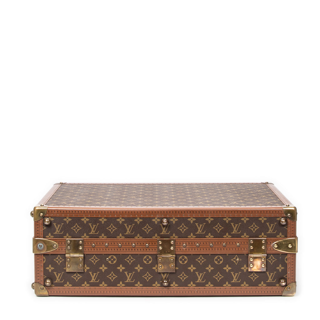 Travel Bag Vintage Gemine Trave Case Trunk for Shoes Brown Monogram Canvas