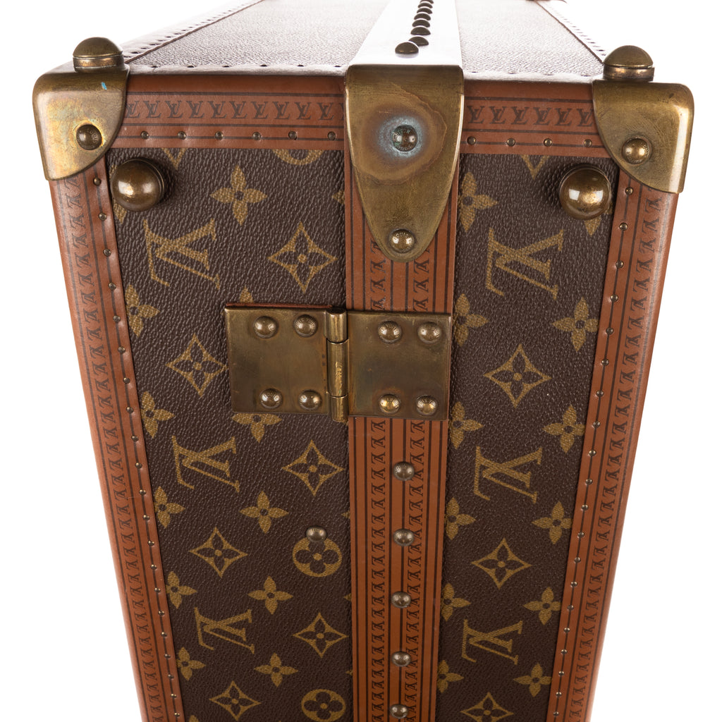 Travel Bag Vintage Gemine Trave Case Trunk for Shoes Brown Monogram Canvas