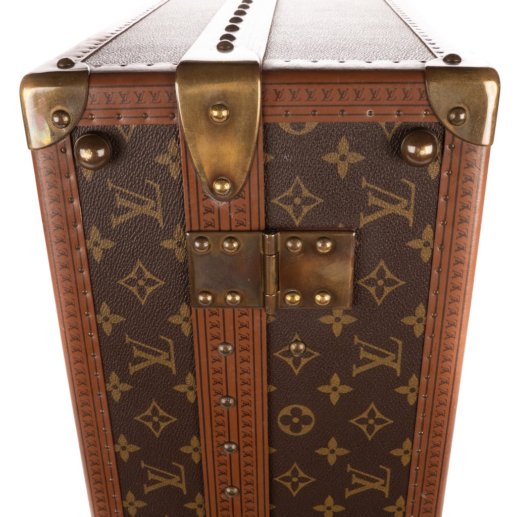 Travel Bag Vintage Gemine Trave Case Trunk for Shoes Brown Monogram Canvas