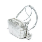 Shoulder Bag Lou Belt Bag Silver Glittery Leather