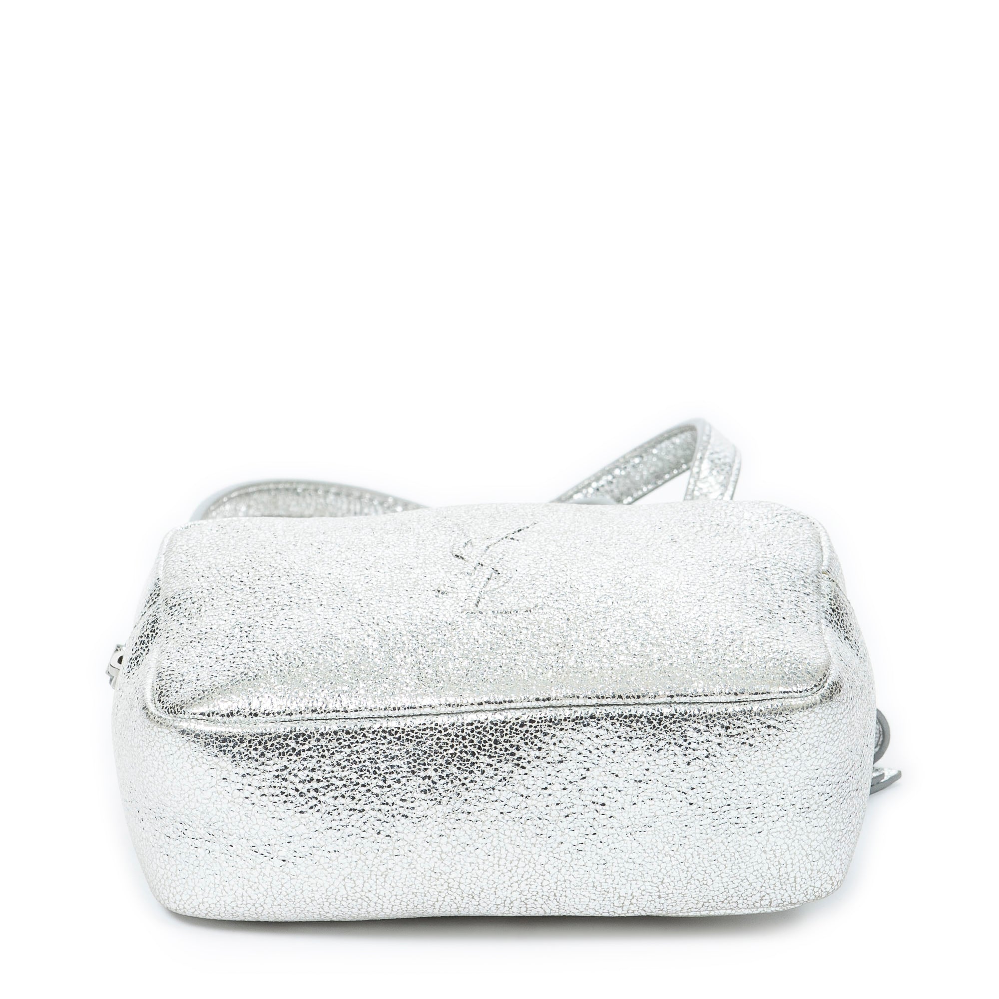 Shoulder Bag Lou Belt Bag Silver Glittery Leather