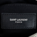 Shoulder Bag Lou Belt Bag Silver Glittery Leather