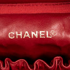 Bolso CC Tall Vanity Case Piel de Caviar Roja