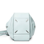 Bolso de hombro extragrande Hammock de piel de becerro azul claro