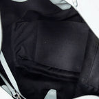 Bolso de hombro extragrande Hammock de piel de becerro azul claro