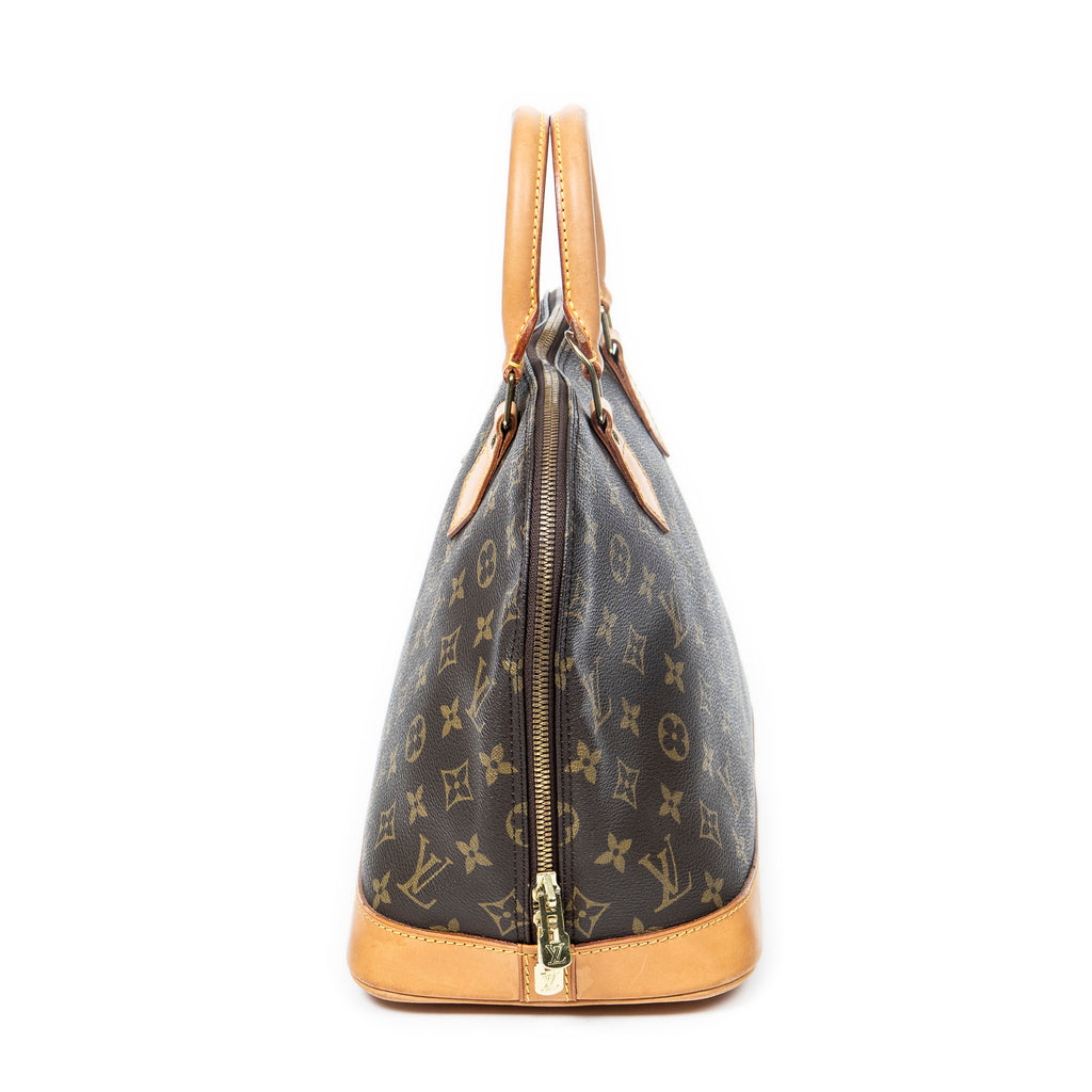 Handbag Alma PM Brown Monogram Canvas
