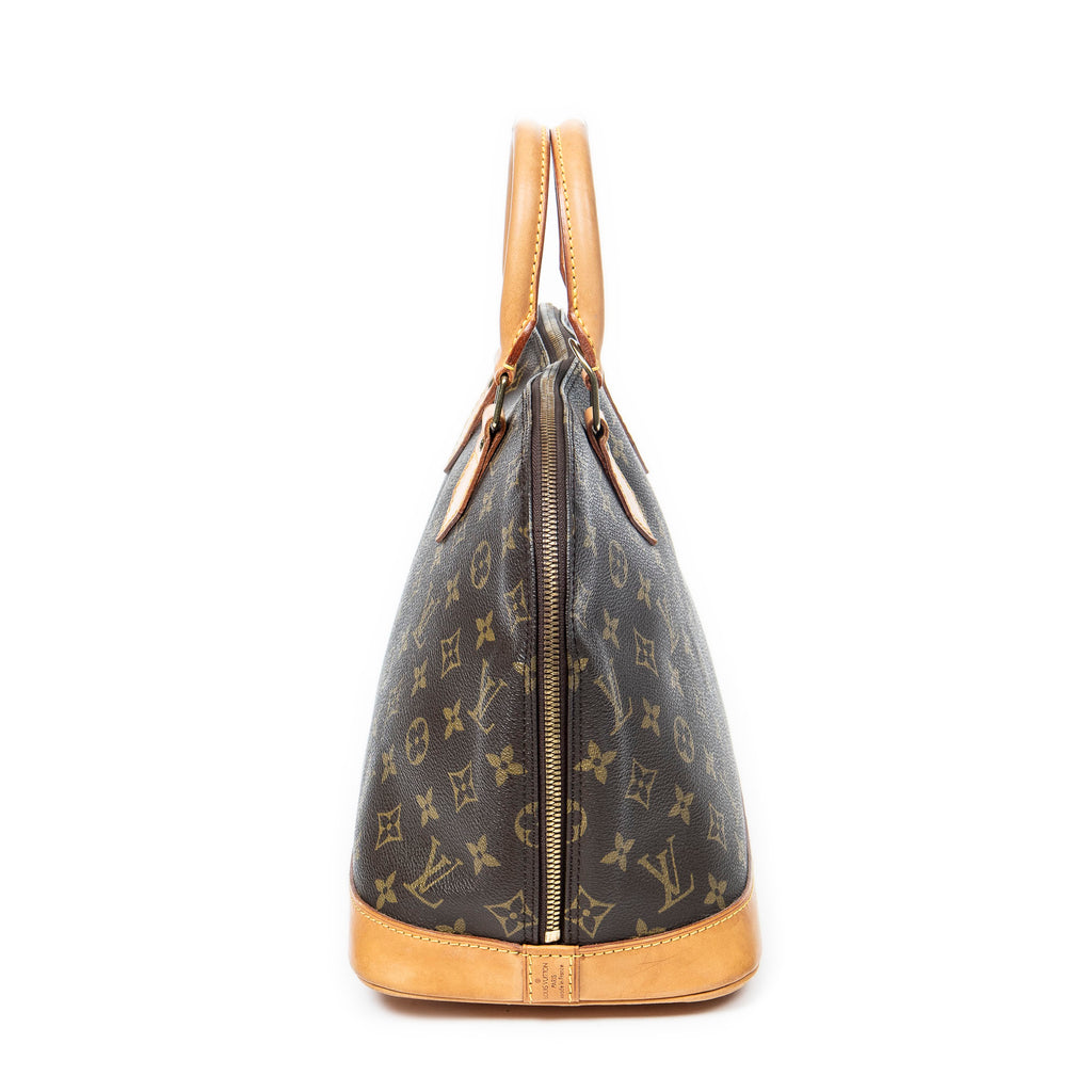 Handbag Alma PM Brown Monogram Canvas