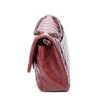 Shoulder Bag Jumbo Classic Double Flap Red Quilted Lambskin Leather