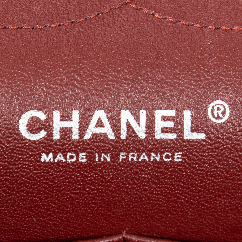 Shoulder Bag Jumbo Classic Double Flap Red Quilted Lambskin Leather