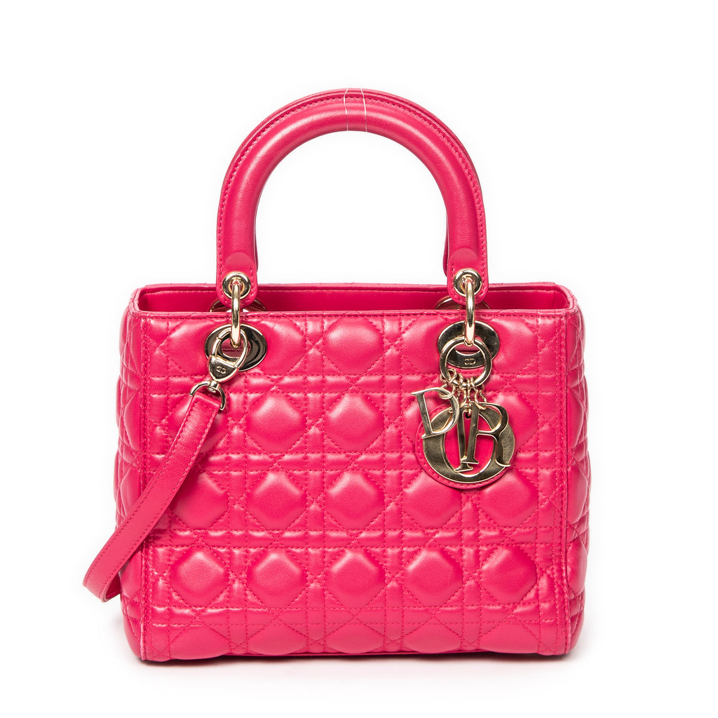 Dior - Lady Dior Zip Moyen - Fuchsia