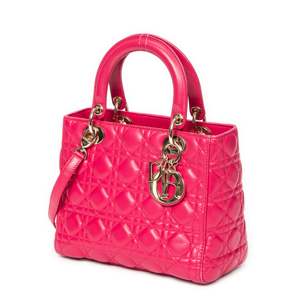 Dior - Lady Dior Zip Moyen - Fuchsia