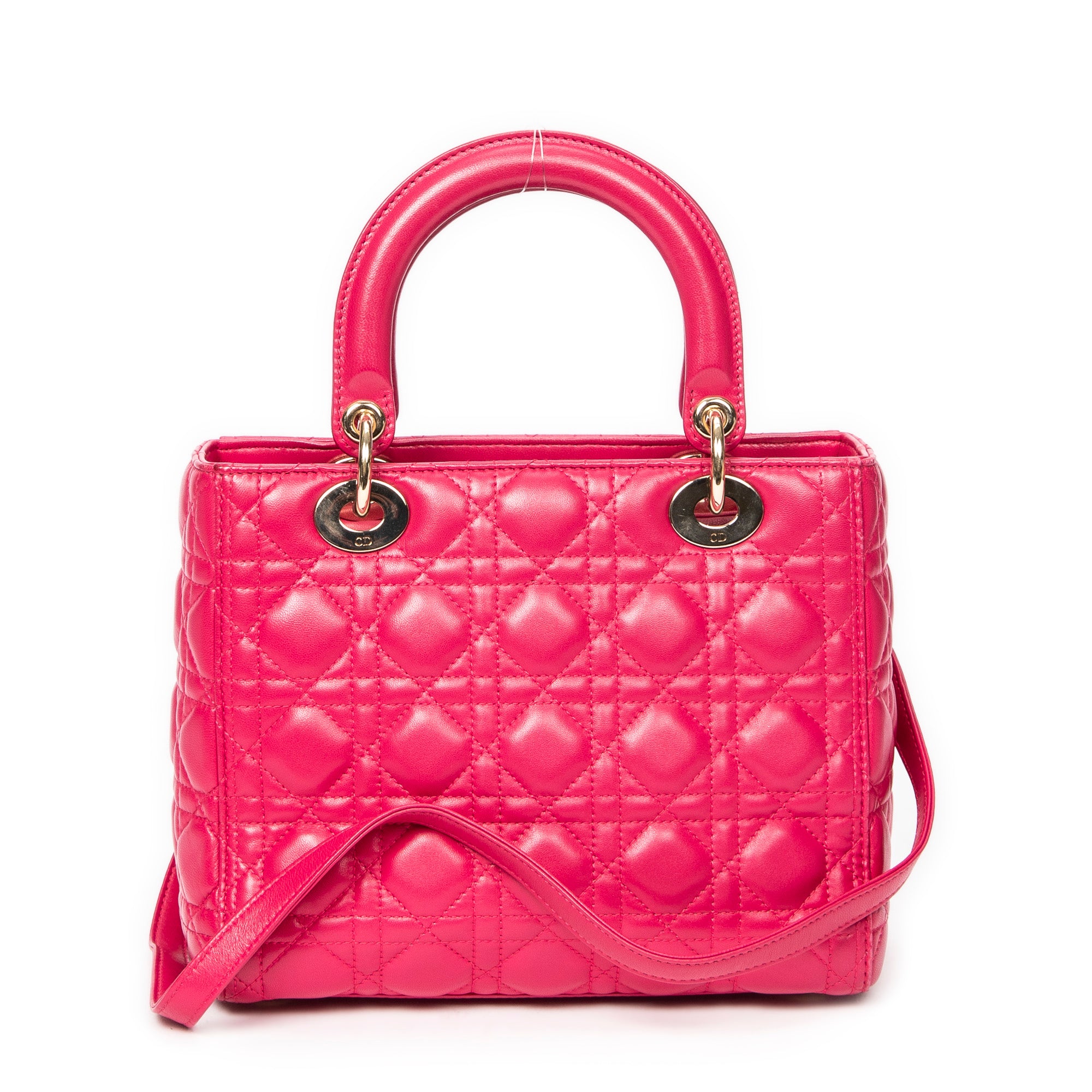 Dior - Lady Dior Zip Moyen - Fuchsia
