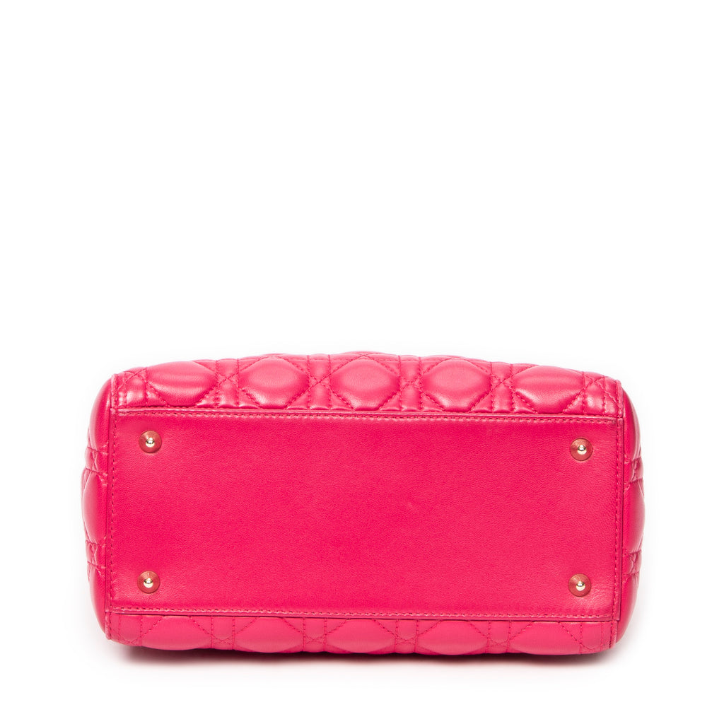 Dior - Lady Dior Zip Moyen - Fuchsia