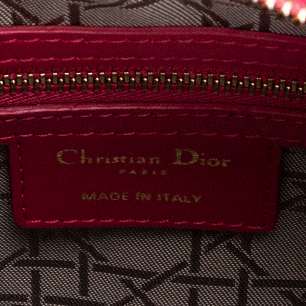 Dior - Lady Dior Zip Moyen - Fuchsia