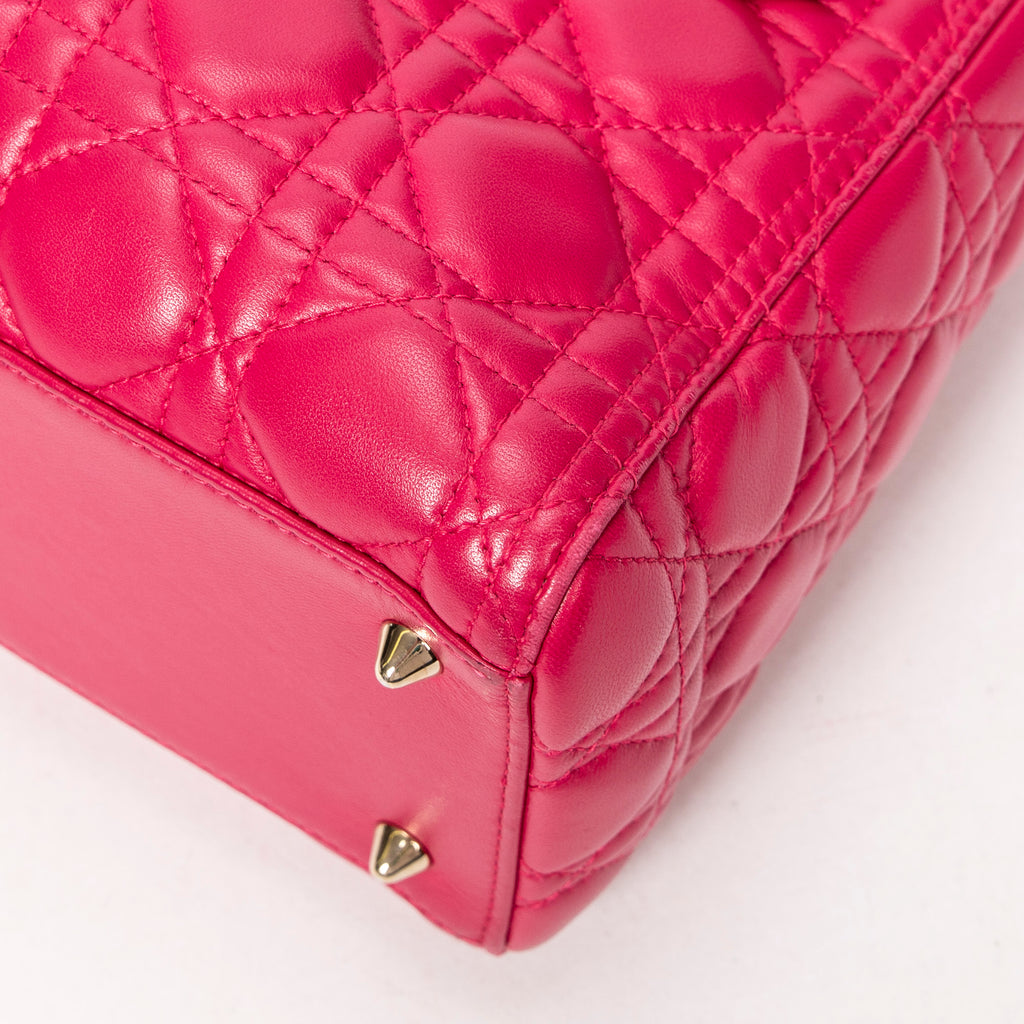 Dior - Lady Dior Zip Moyen - Fuchsia