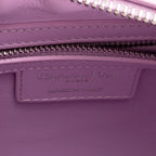 Shoulder Bag Medium Pockets Lady Dior Zip Pink Smooth Leather