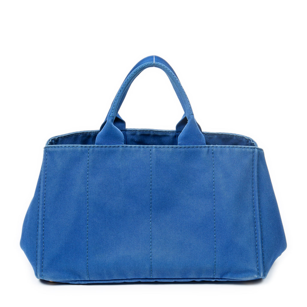 Bolso de mano Canapa Tote grande de lona Canapa azul real