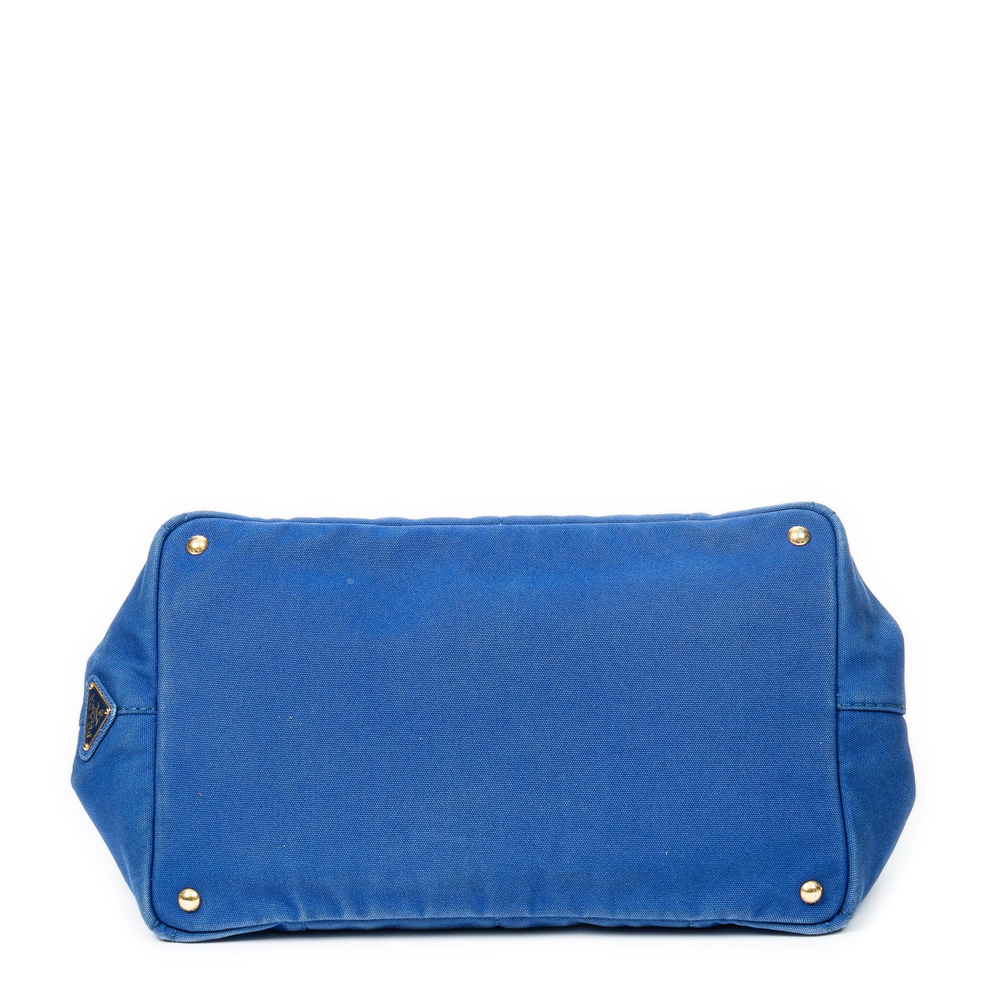 Bolso de mano Canapa Tote grande de lona Canapa azul real