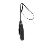 Shoulder Bag Small Flap Crossbody Black Zucchino Canvas