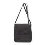 Shoulder Bag Small Flap Crossbody Black Zucchino Canvas