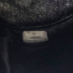 Backpack Small CC Drawstring Backpack Black Quilted Lambskin Leather