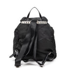 Backpack Studded Drawstring Backpack Black Studded Nylon Canvas