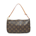 Accesorio para bolso: Monedero de lona Monogram marrón