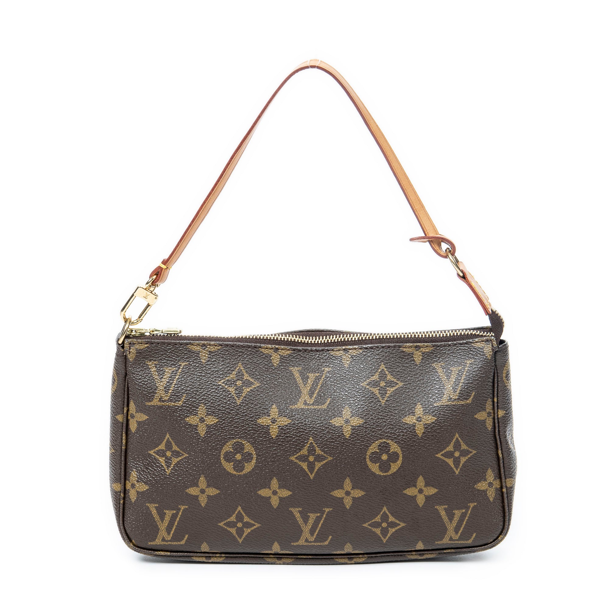Accesorio para bolso: Monedero de lona Monogram marrón