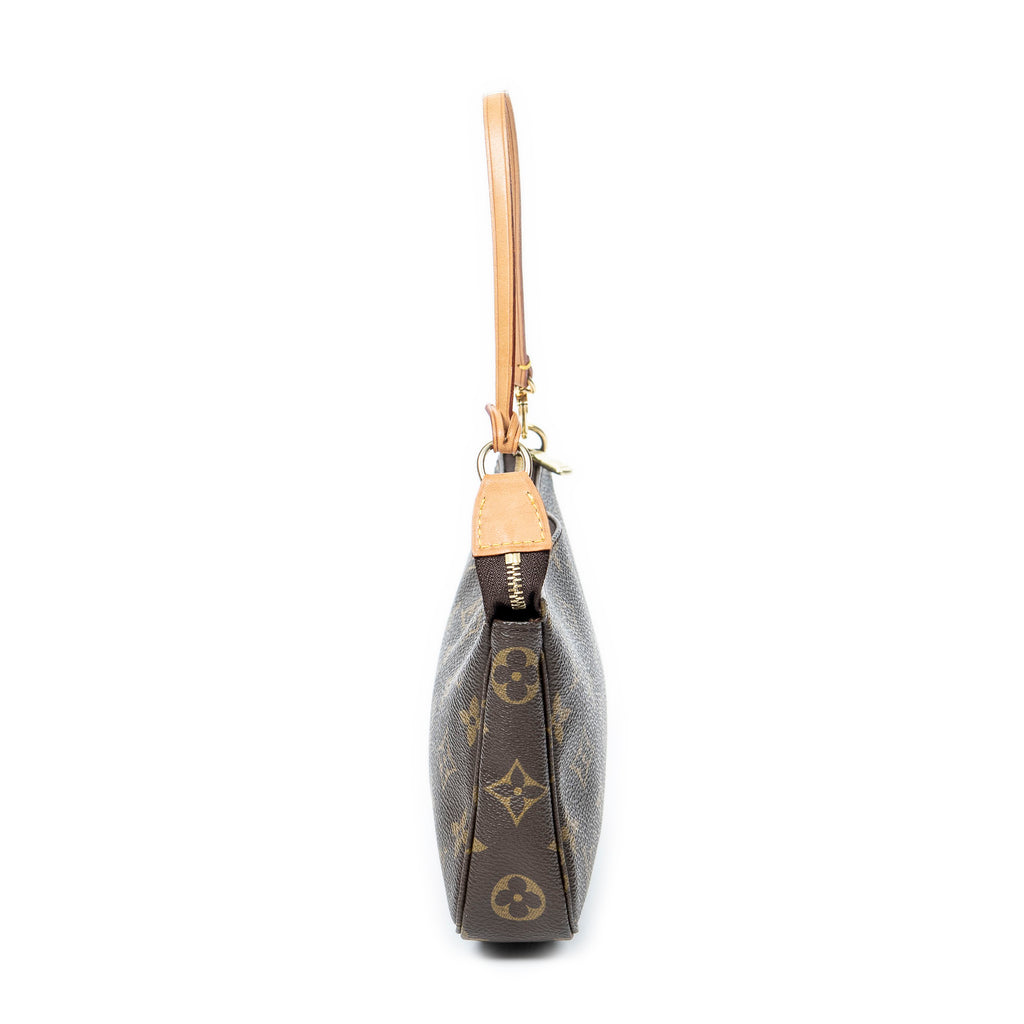 Accesorio para bolso: Monedero de lona Monogram marrón