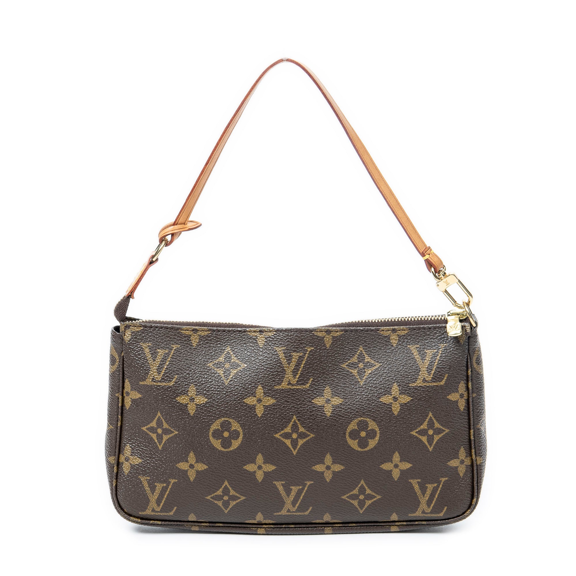 Accesorio para bolso: Monedero de lona Monogram marrón