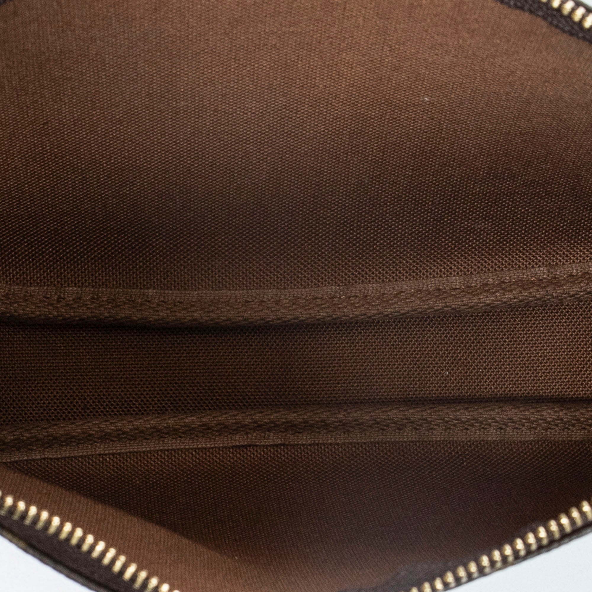 Accesorio para bolso: Monedero de lona Monogram marrón