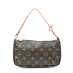 Handbag Accessory Pouch Brown Monogram Canvas