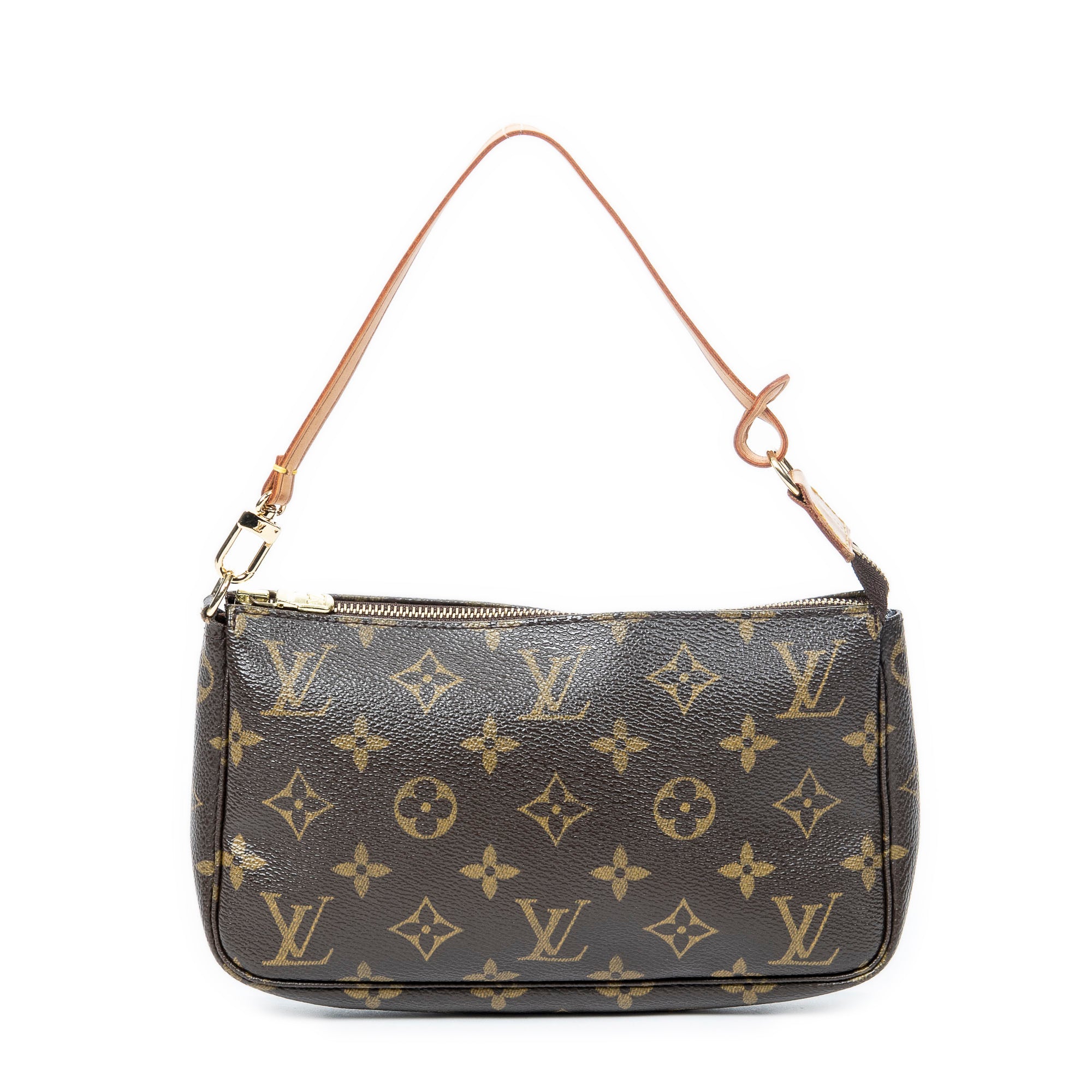 Handbag Accessory Pouch Brown Monogram Canvas