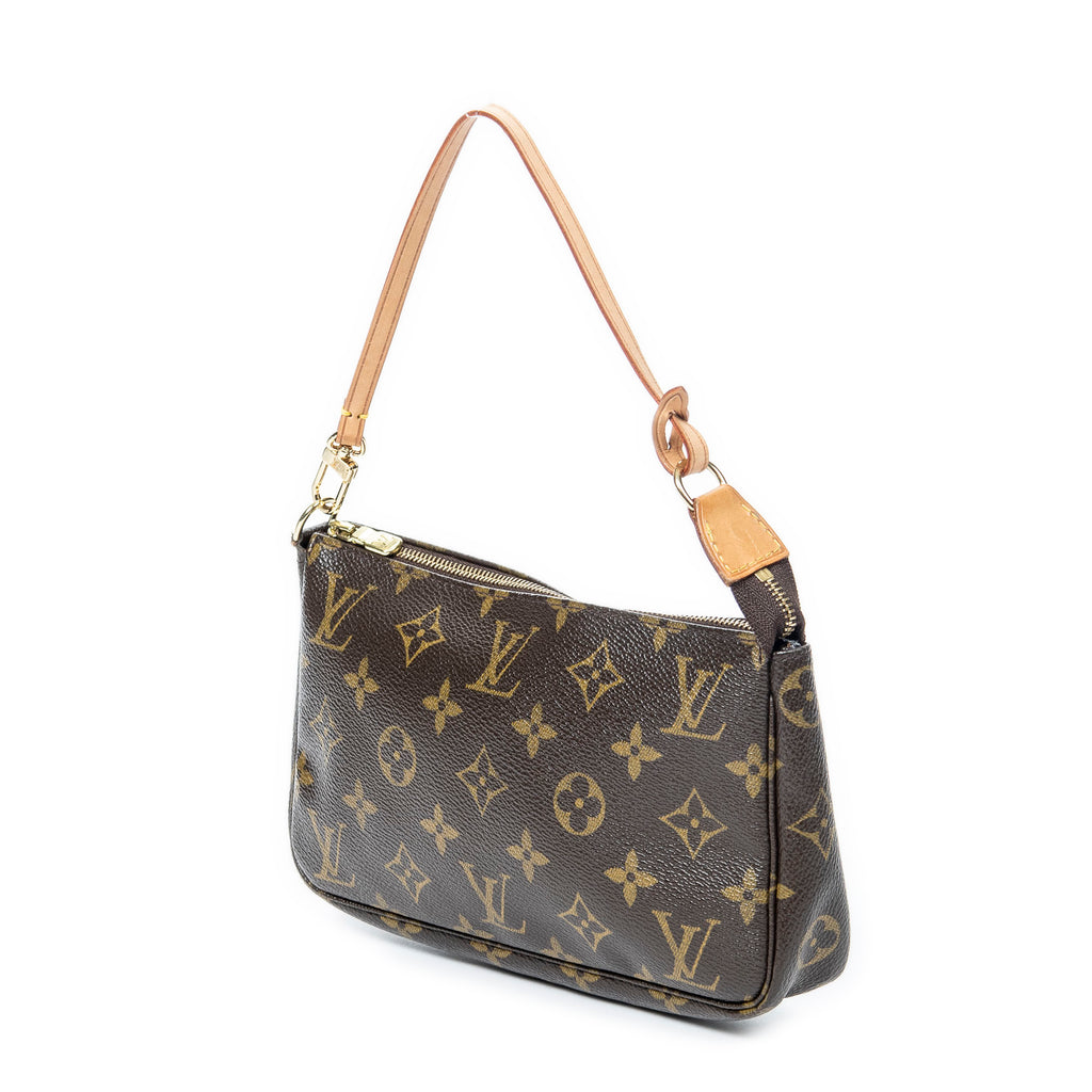 Handbag Accessory Pouch Brown Monogram Canvas