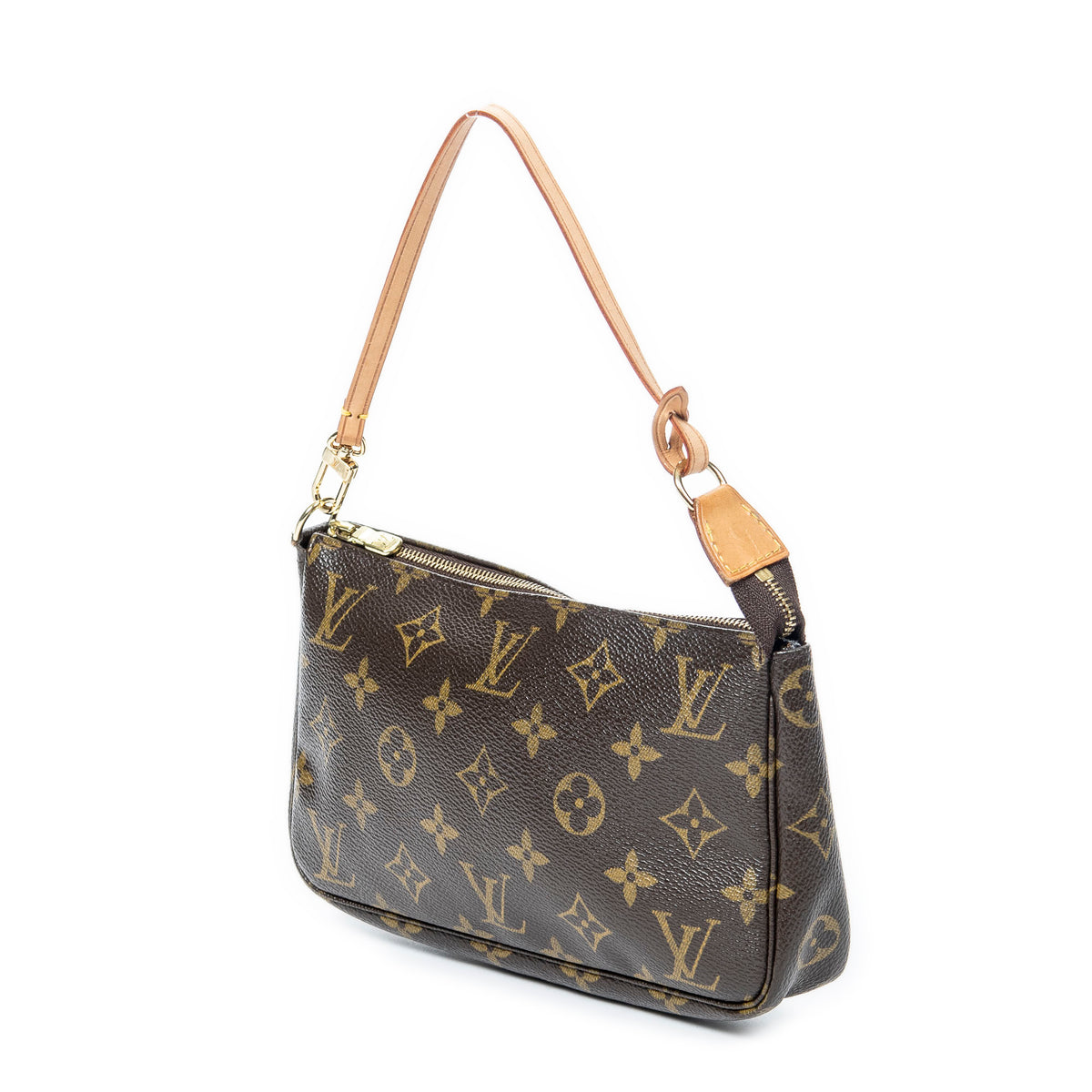 Handbag Accessory Pouch Brown Monogram Canvas