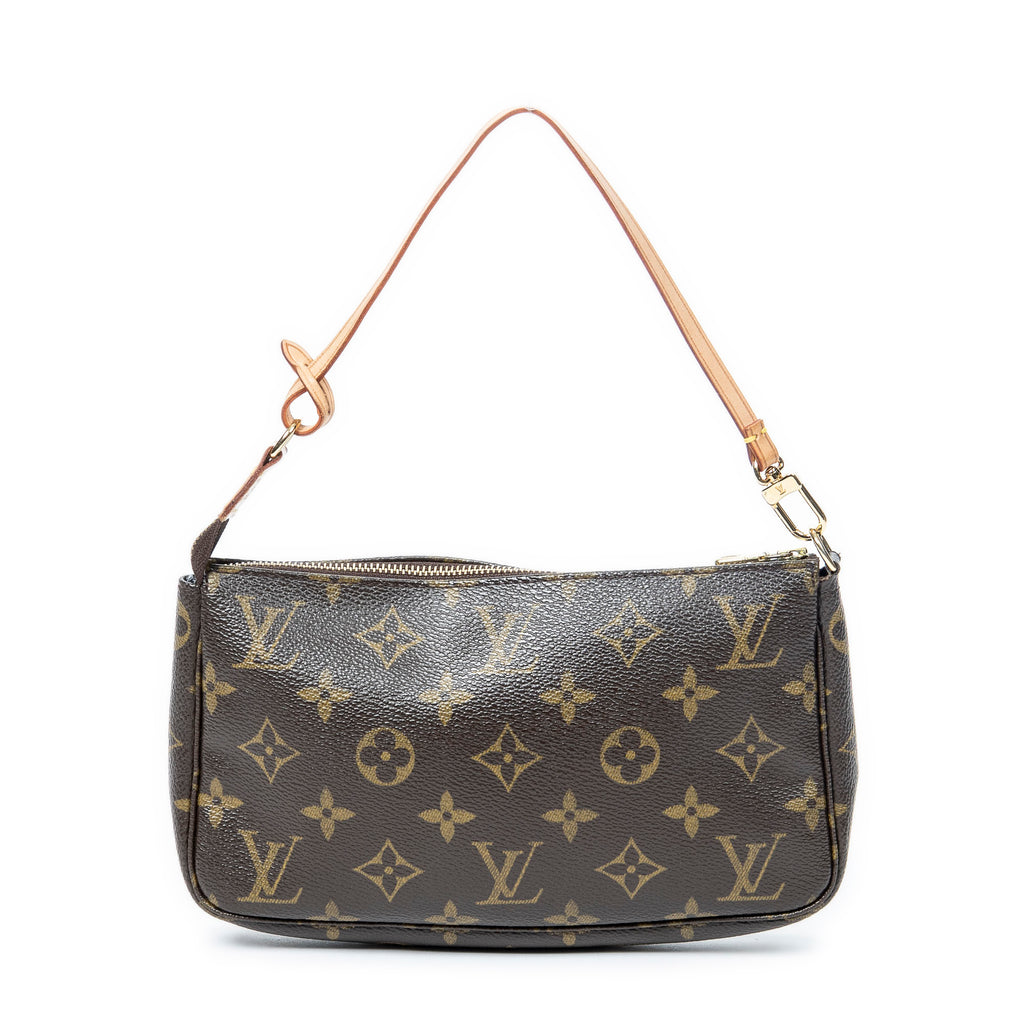 Handbag Accessory Pouch Brown Monogram Canvas